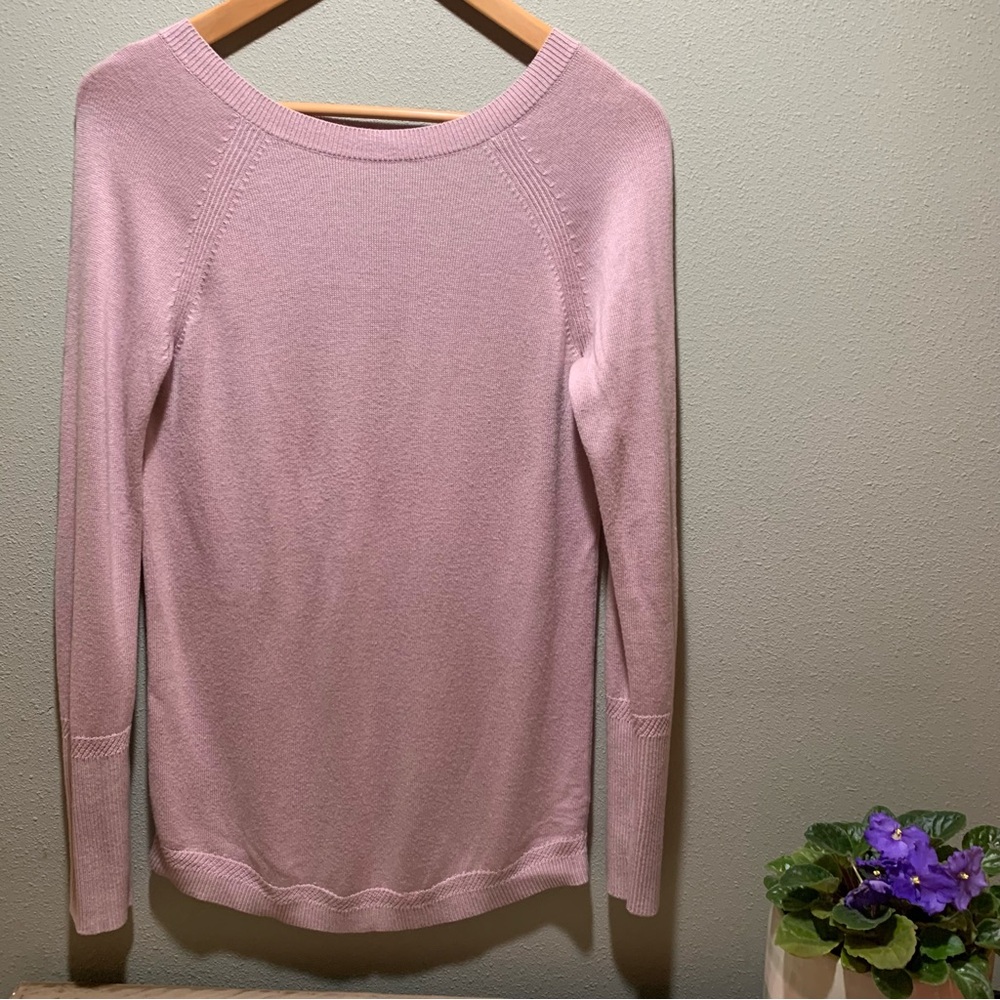 Lululemon // Unity Drop Back Sweater - Dusty Blush - Size 6